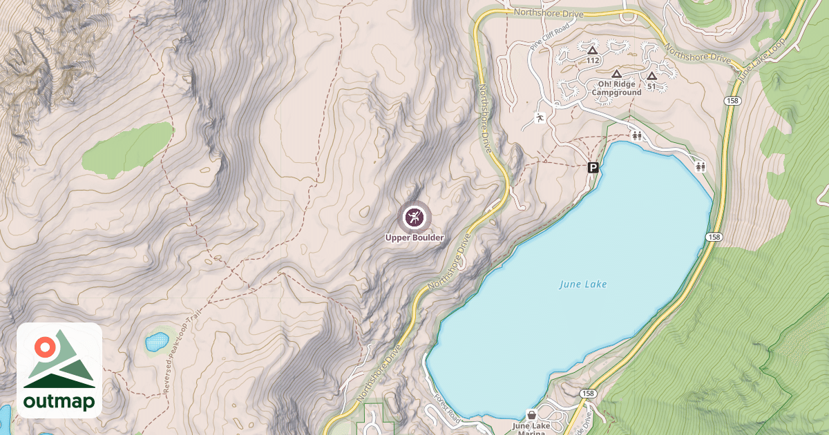 Map of Upper Boulder