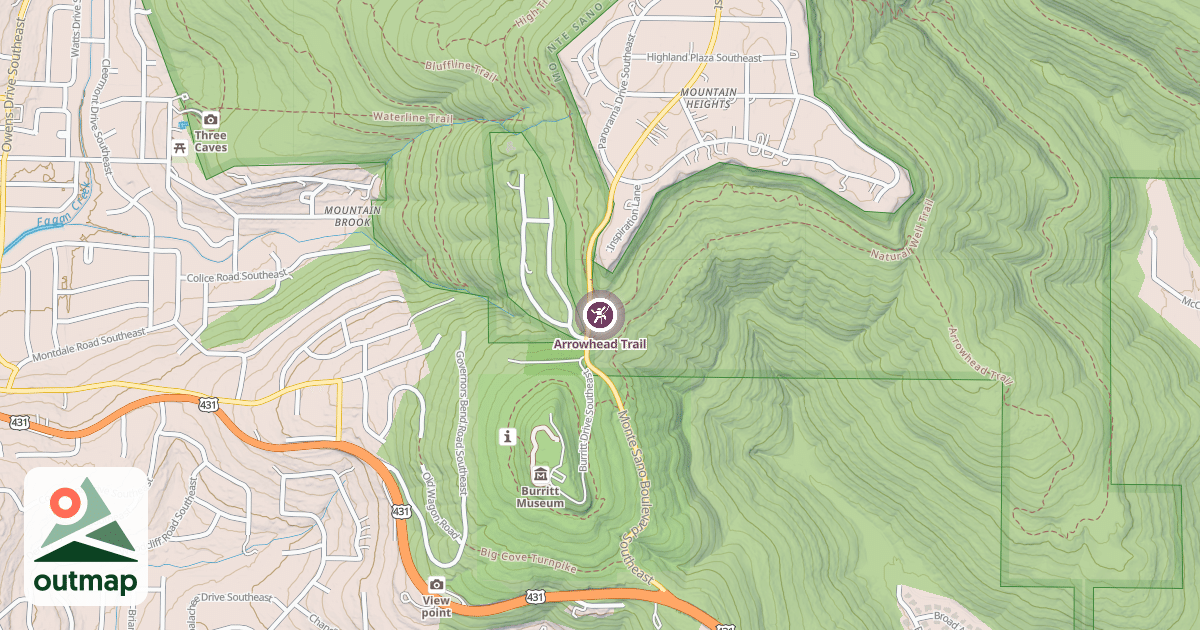 Map of Arrowhead Trail
