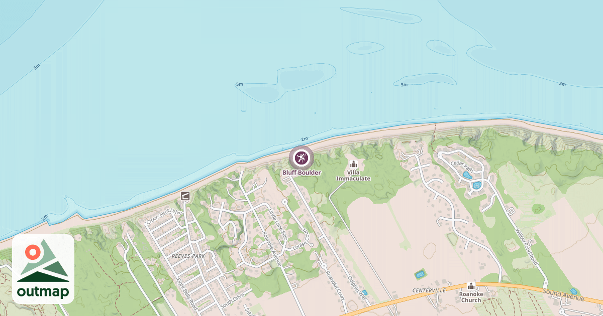 Map of Bluff Boulder