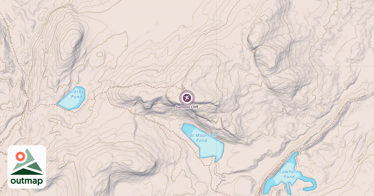 Map of Summit Cliff