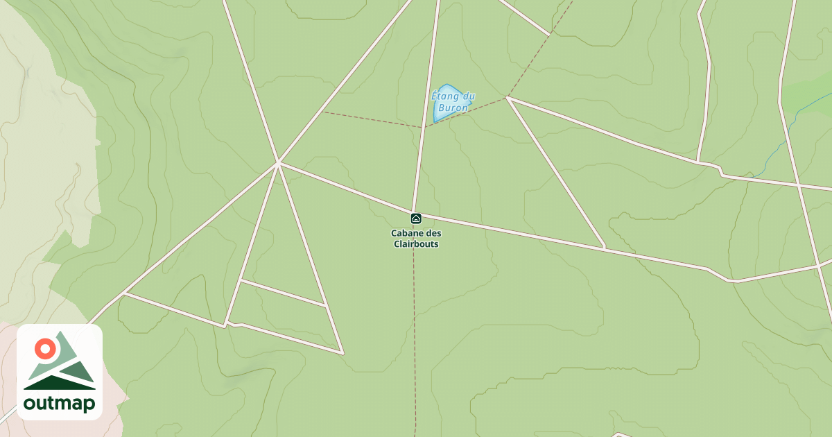 Map of Cabane des Clairbouts
