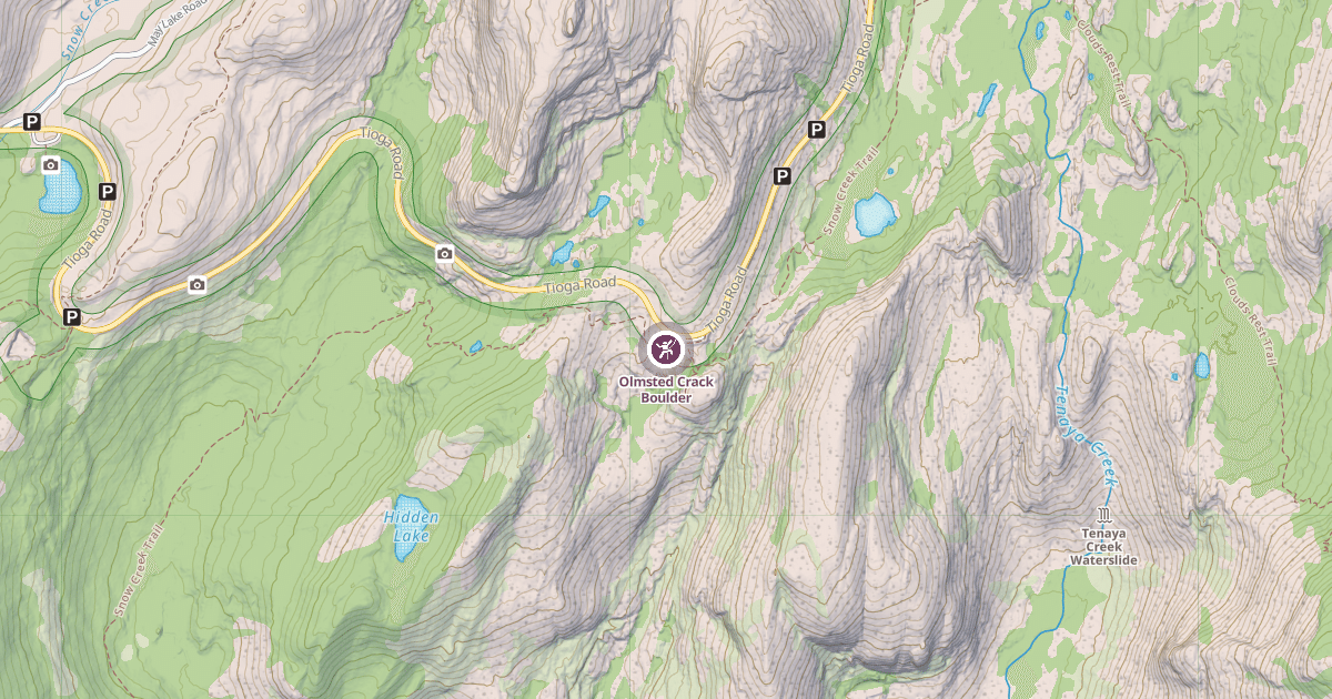 Map preview of Olmsted Crack Boulder