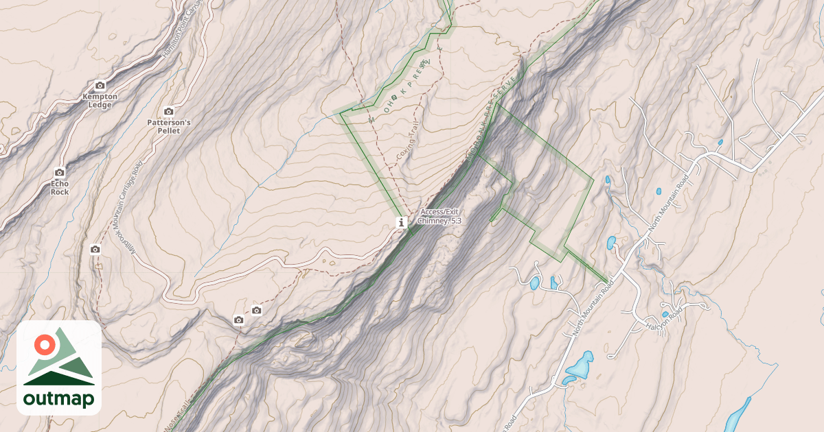 Map of Access/Exit Chimney.