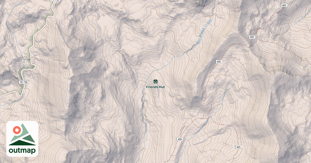 Map of Friends Hut