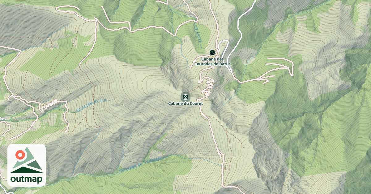 Map of Cabane du Couret