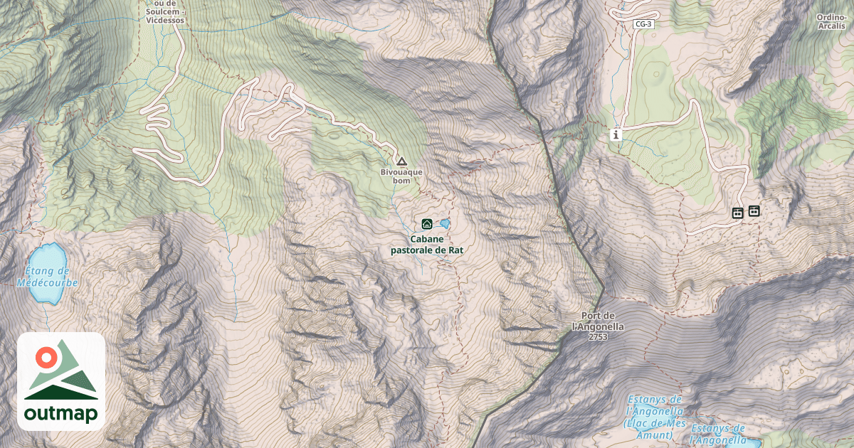 Map of Cabane pastorale de Rat