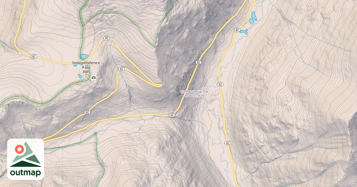 Map of Further On Up The Road