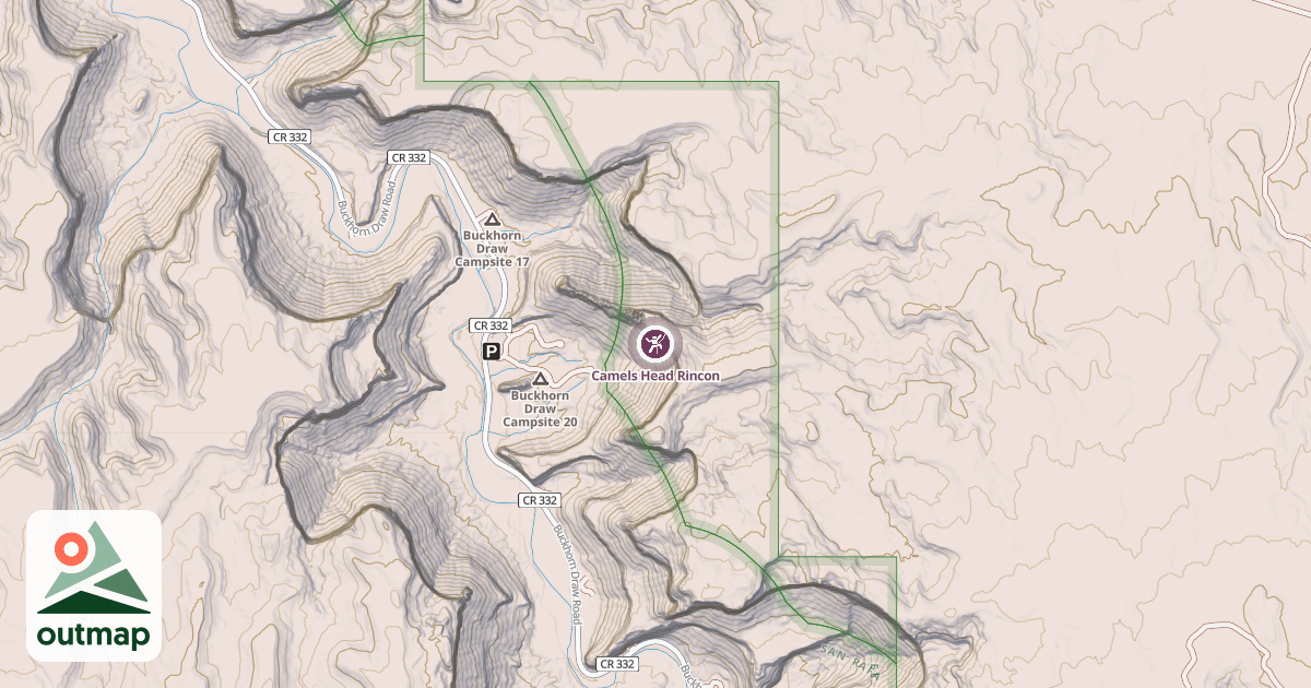 Map of Camels Head Rincon