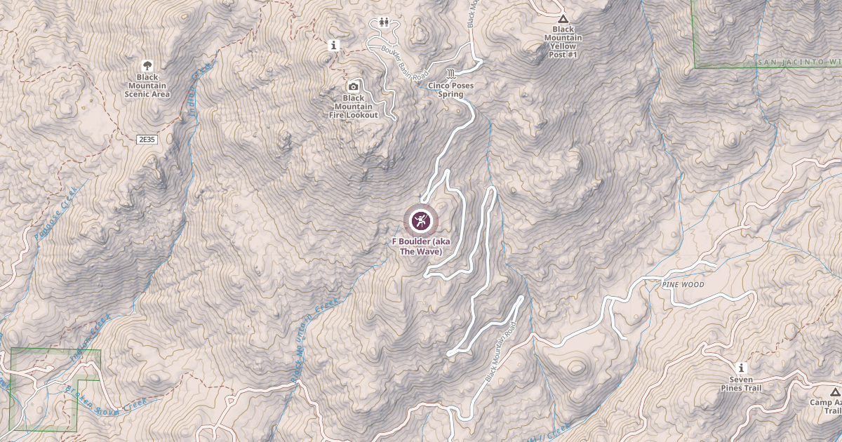 Map preview of F Boulder (aka The Wave)