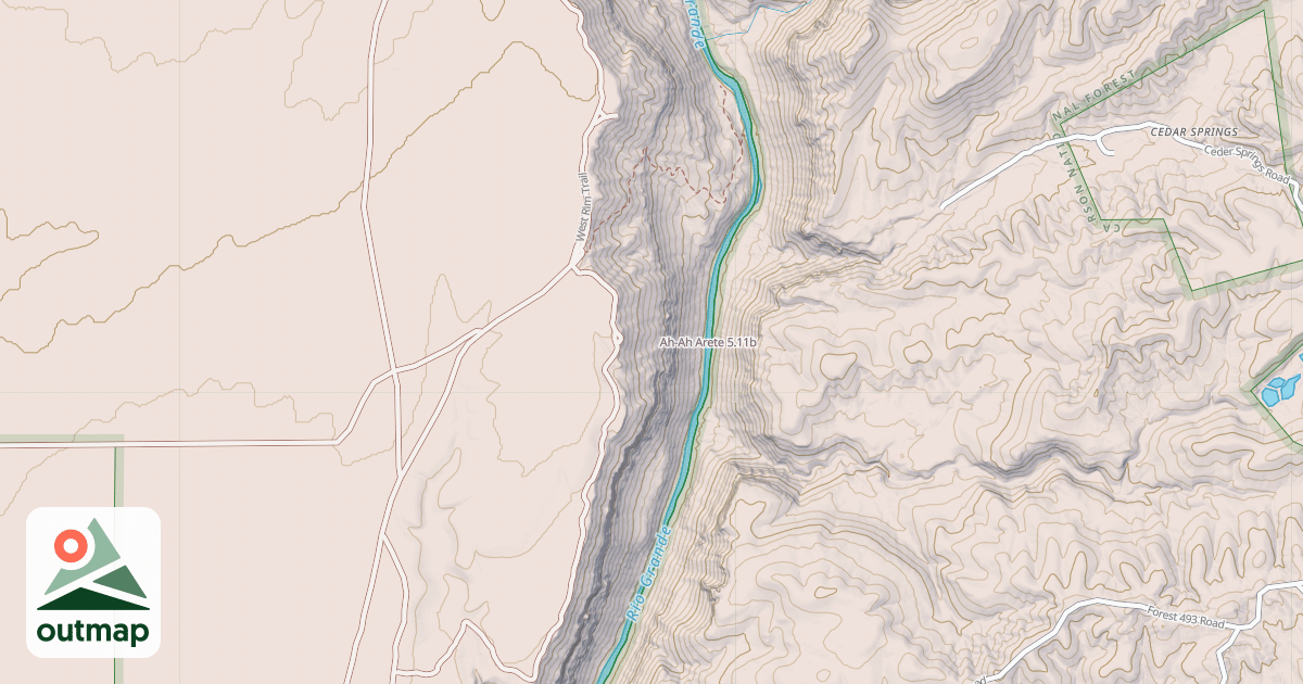 Map of Ah-Ah Arete
