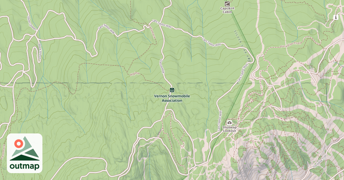 Map of Vernon Snowmobile Association