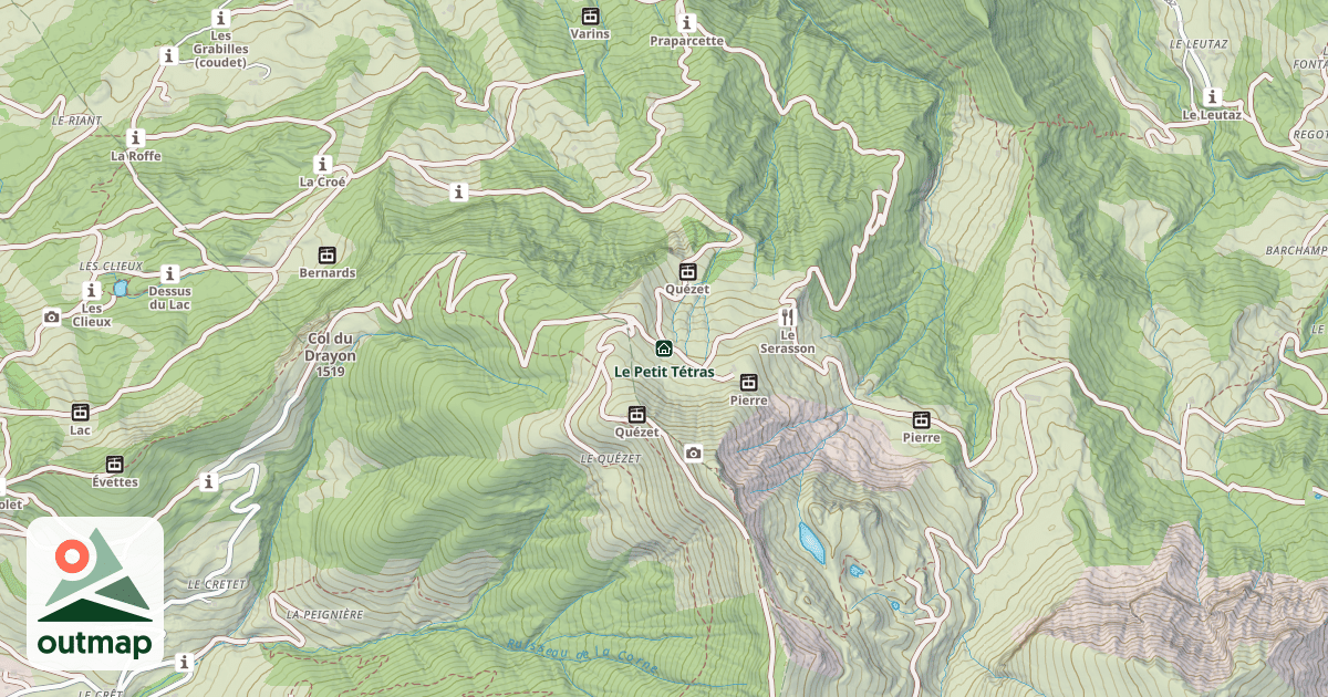 Map of Le Petit Tétras