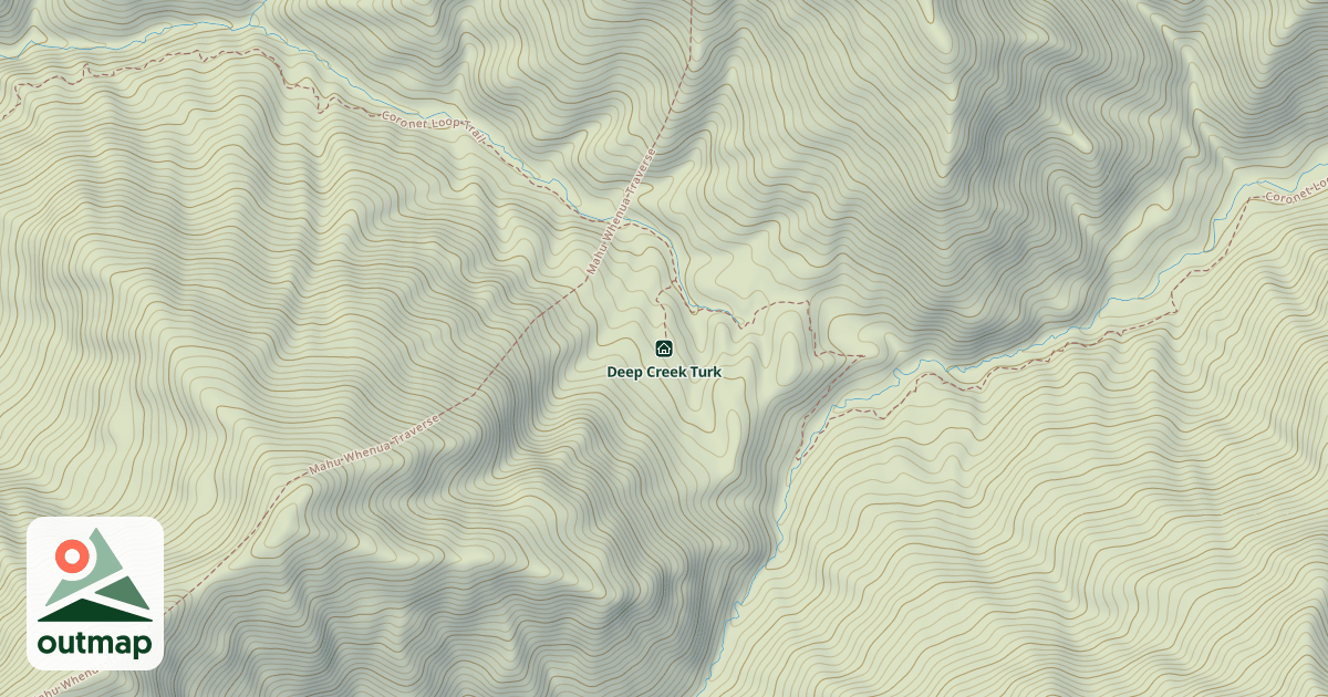 Map of Deep Creek Turk