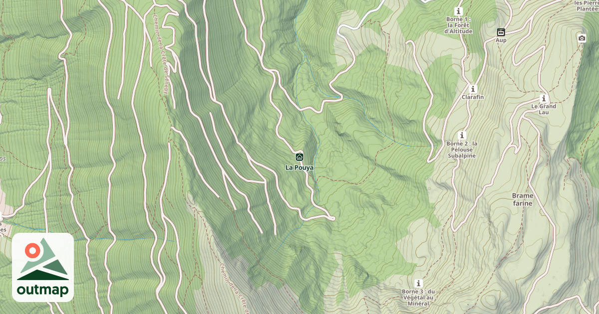 Map of La Pouya