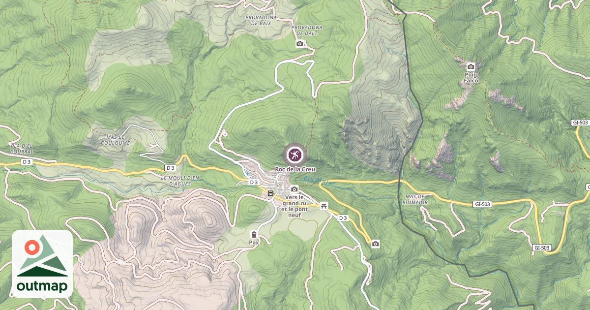 Map of Roc de la Creu