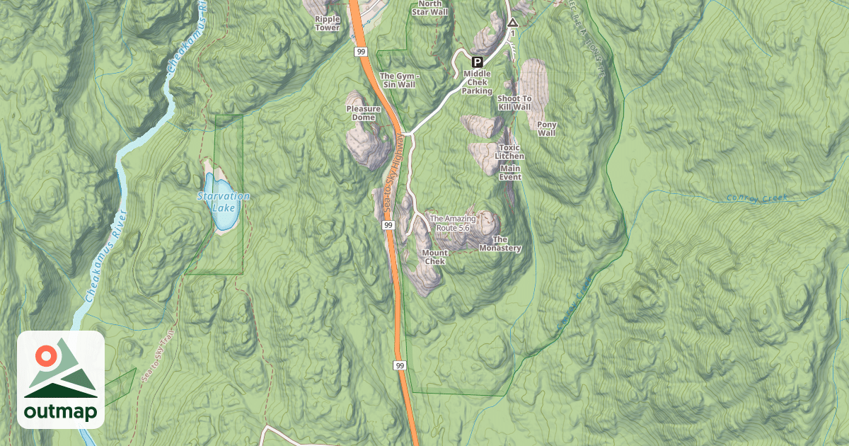Map of The Amazing Route