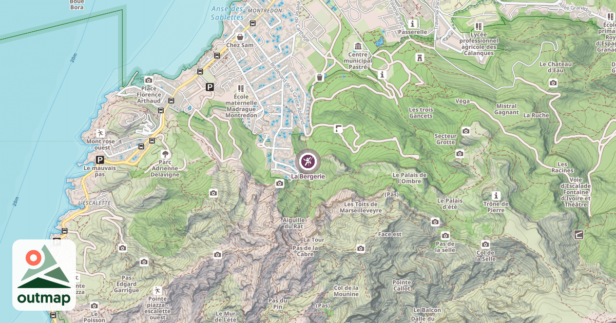 Map of La Bergerie