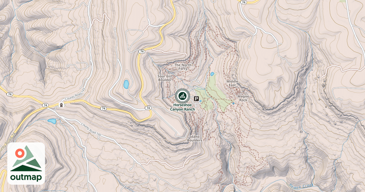 Map of Horseshoe Canyon Ranch