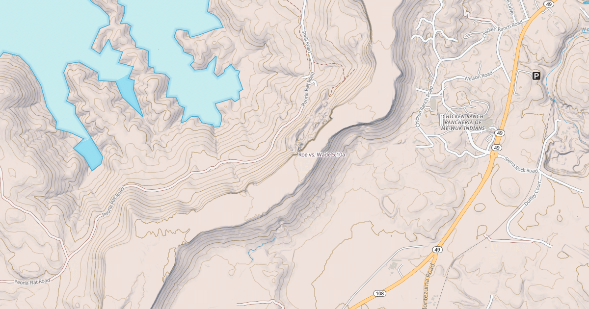 Map preview of Roe vs. Wade