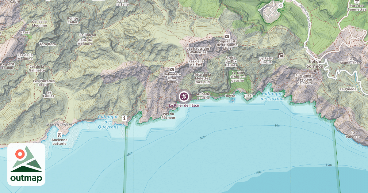 Map of Le Pilier de l'Escu