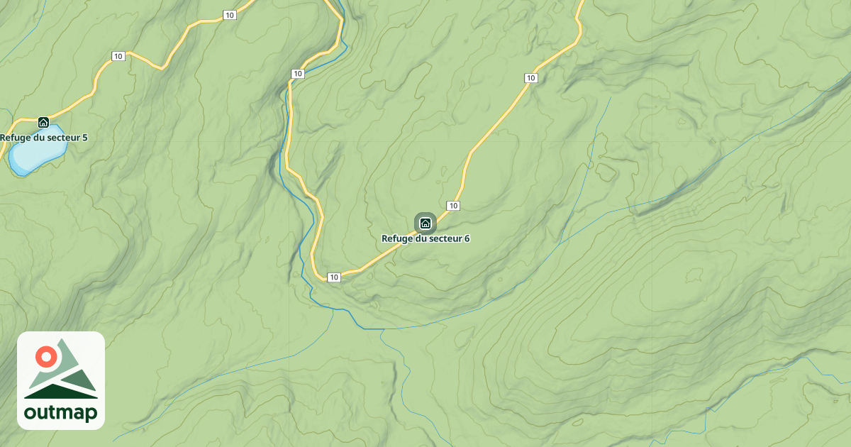 Map of Refuge du secteur 6