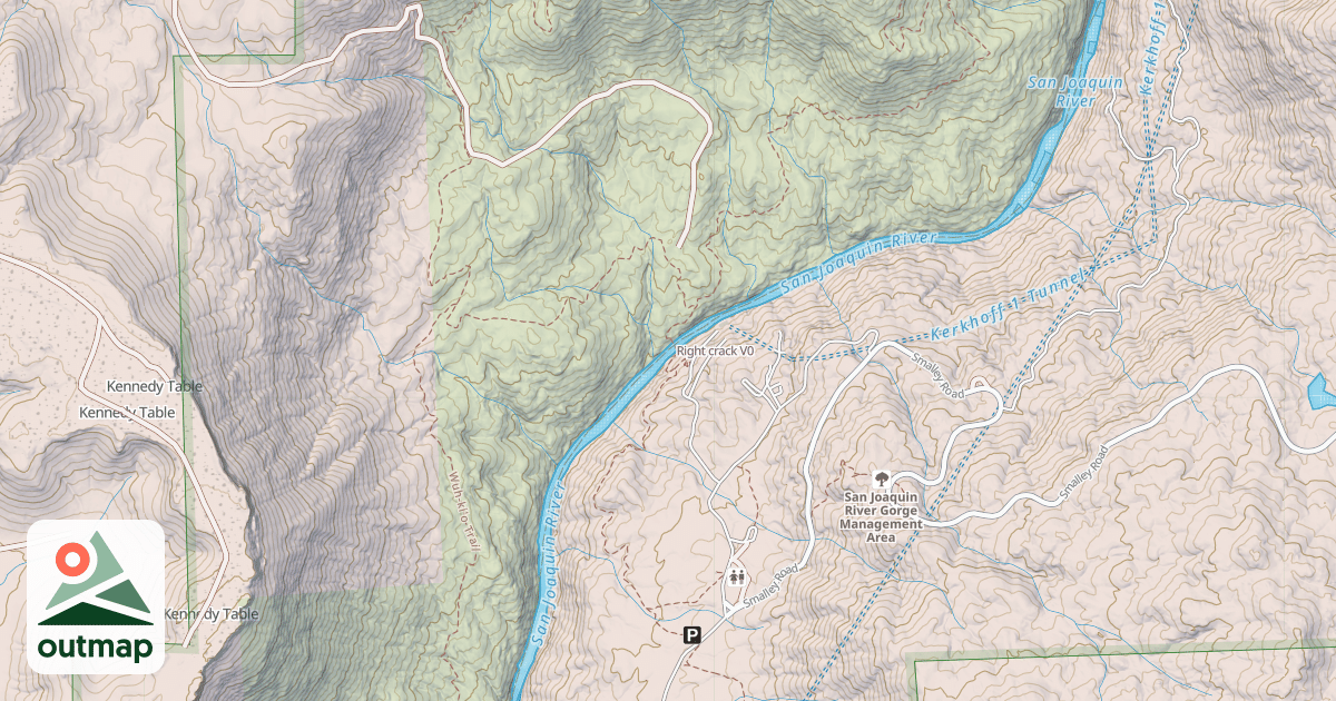 Map of Right crack
