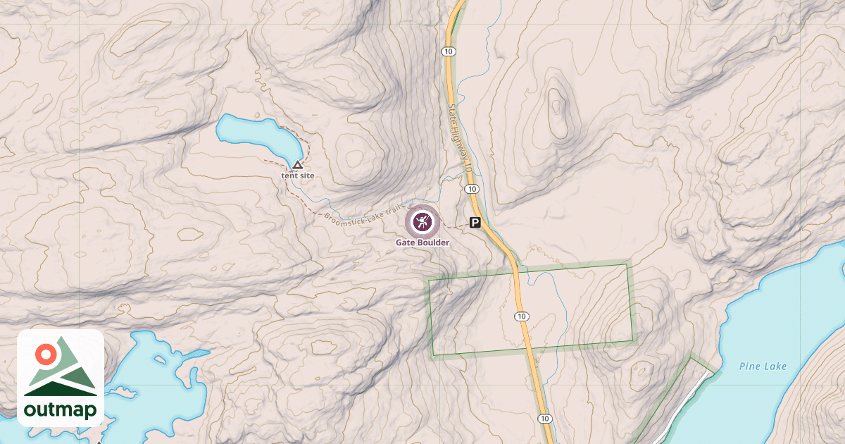 Map of Gate Boulder