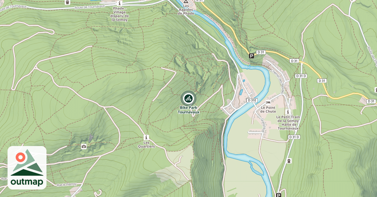 Map of Bike Park Tournavaux