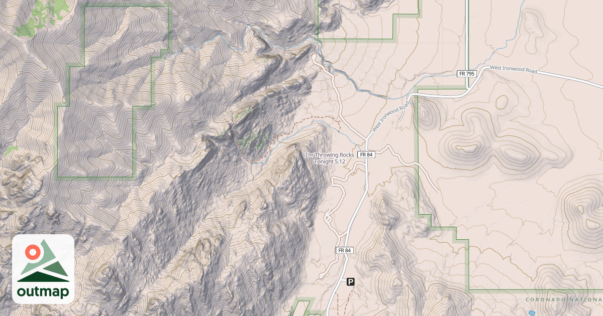 Map of I'm Throwing Rocks Tonight