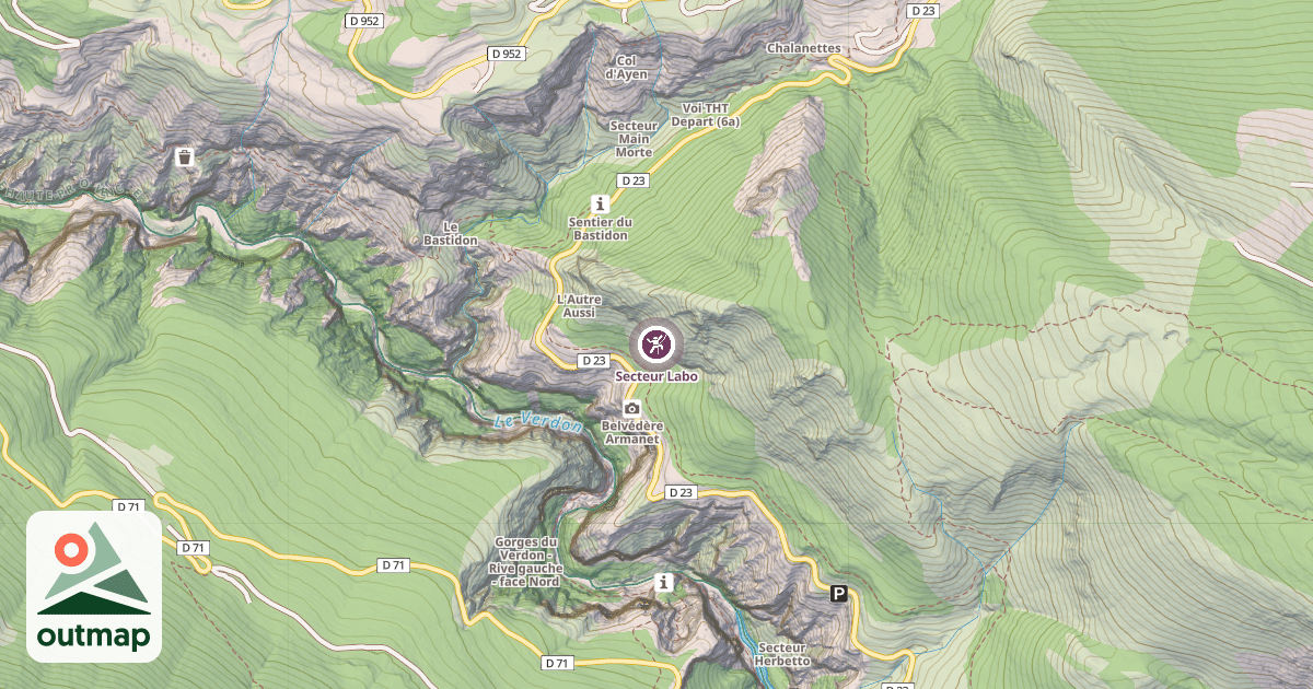 Map of Secteur Labo