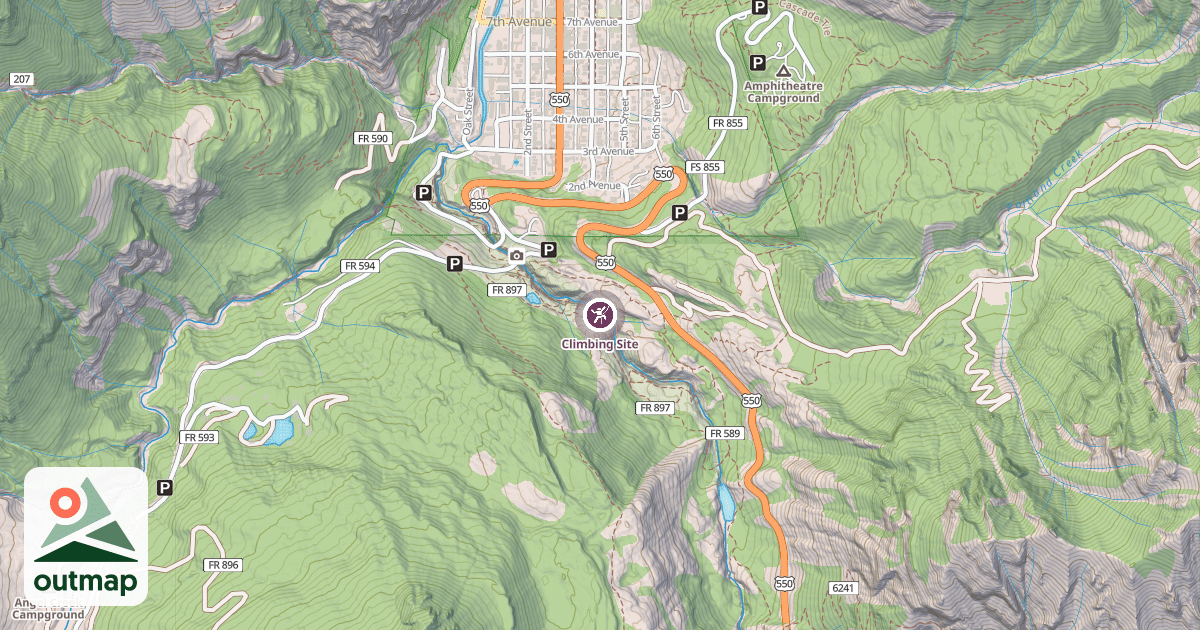 Map of Climbing Site