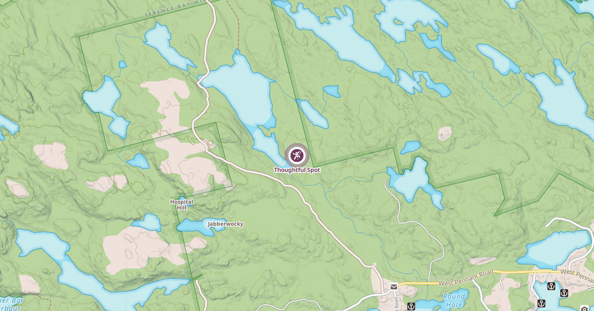 Map preview of Thoughtful Spot
