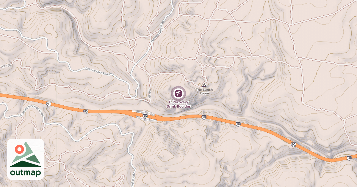 Map of E. Recovery Drink Boulder