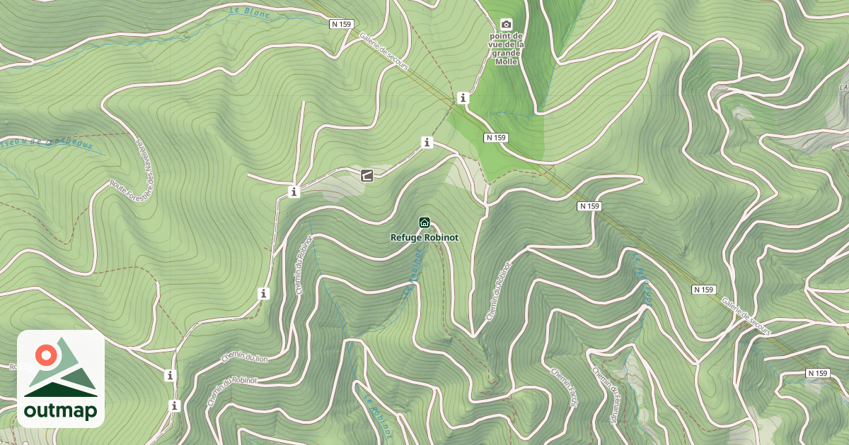 Map of Refuge Robinot
