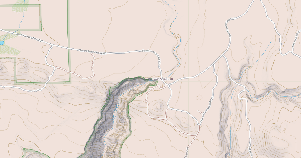 Map preview of Covid Spike