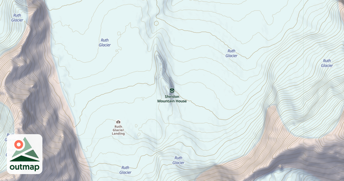 Map of Sheldon Mountain House