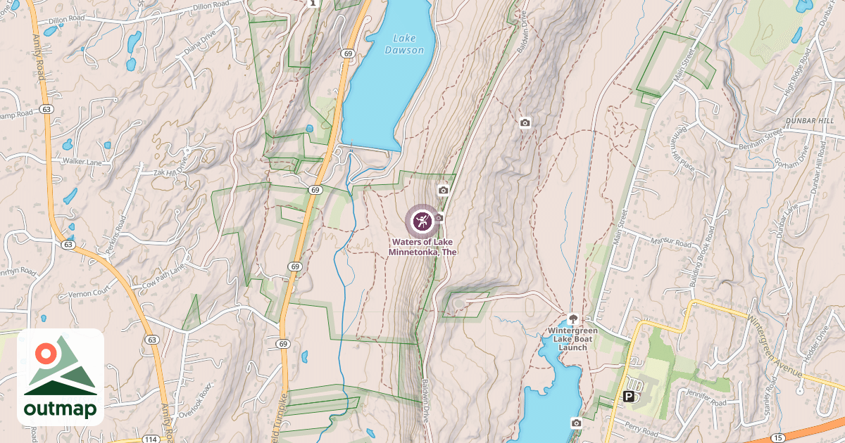 Map of Waters of Lake Minnetonka, The