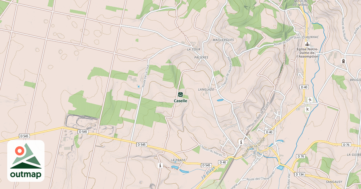 Map of Caselle