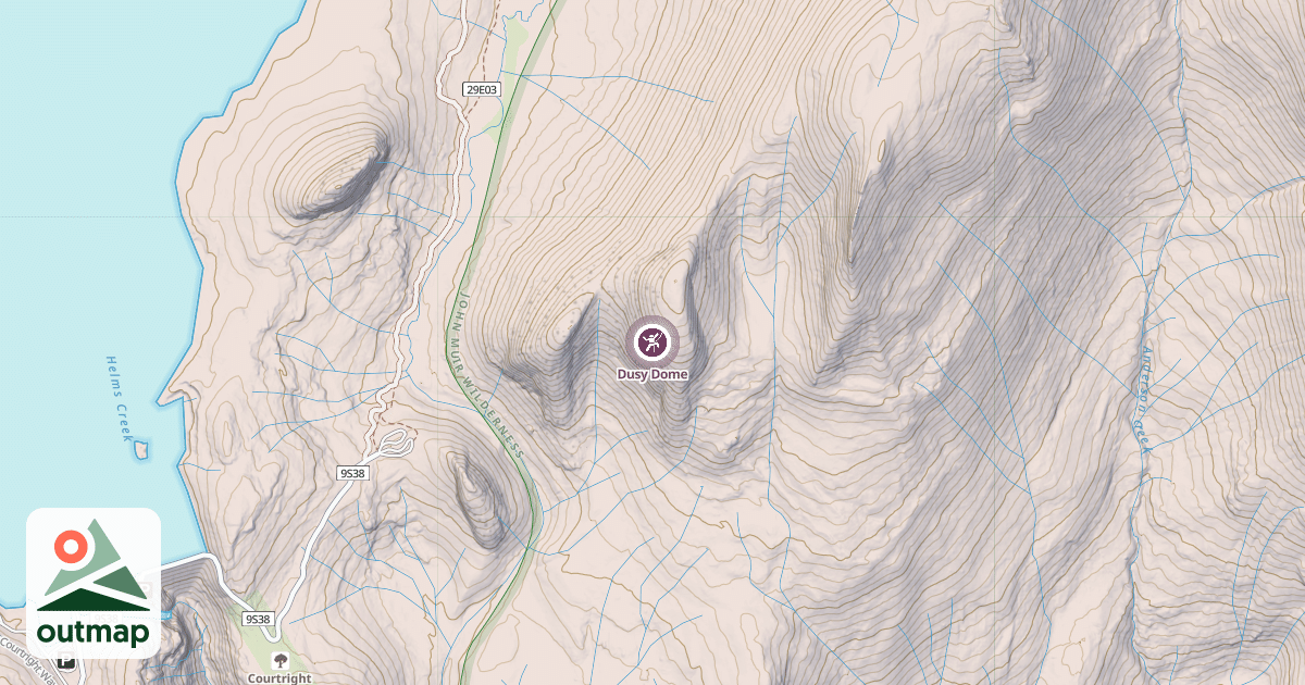 Map of Dusy Dome
