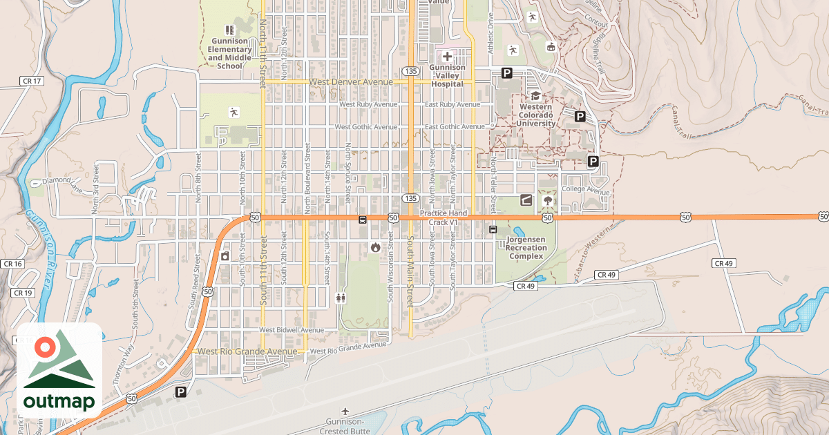 Map of Practice Hand Crack