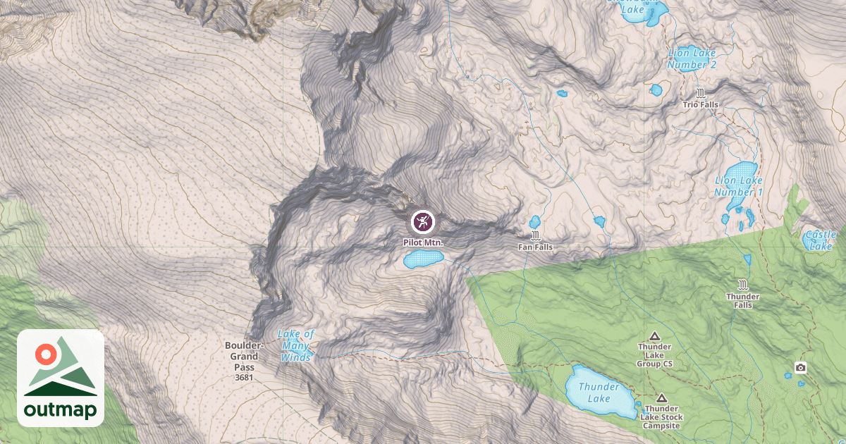 Map of Pilot Mtn.