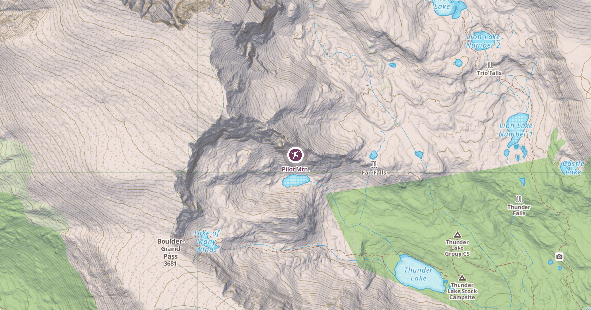 Map preview of Pilot Mtn.