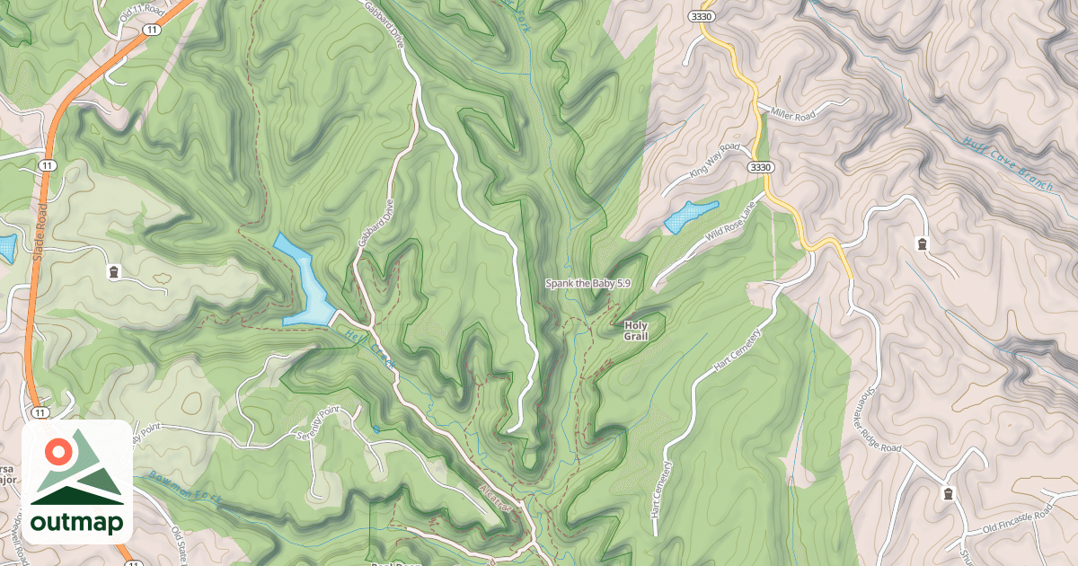 Map of Spank the Baby