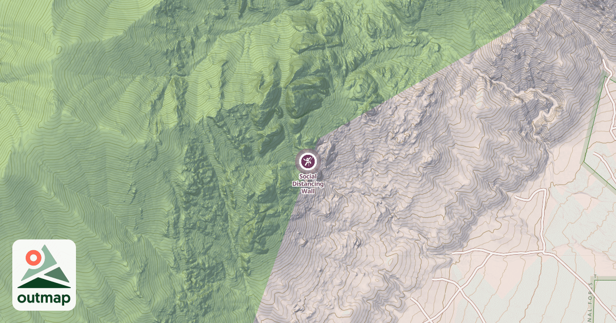 Map of Social Distancing Wall