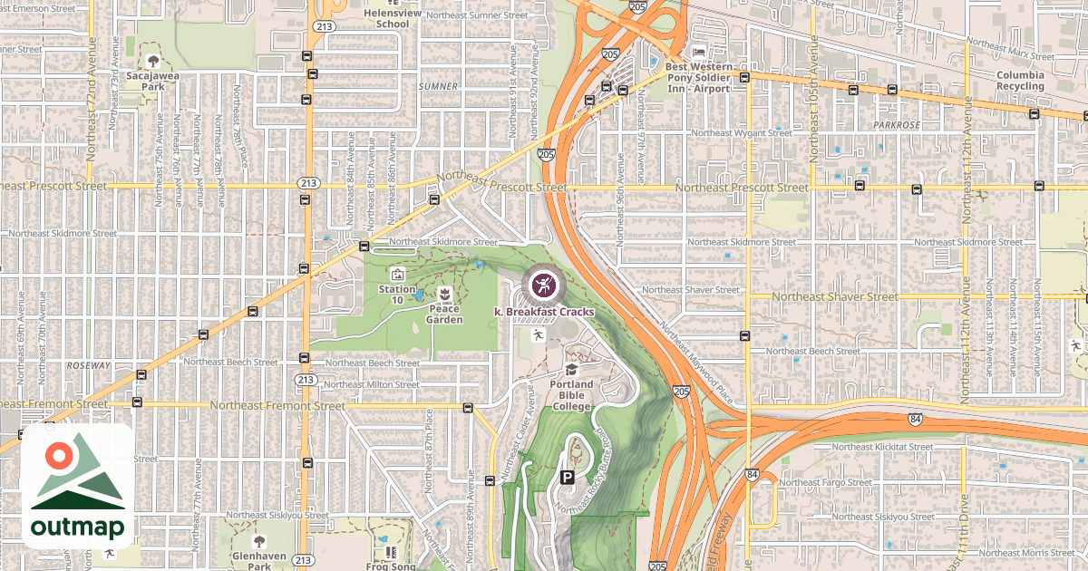 Map of k. Breakfast Cracks