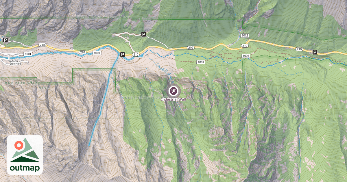 Map of Industrial Wall