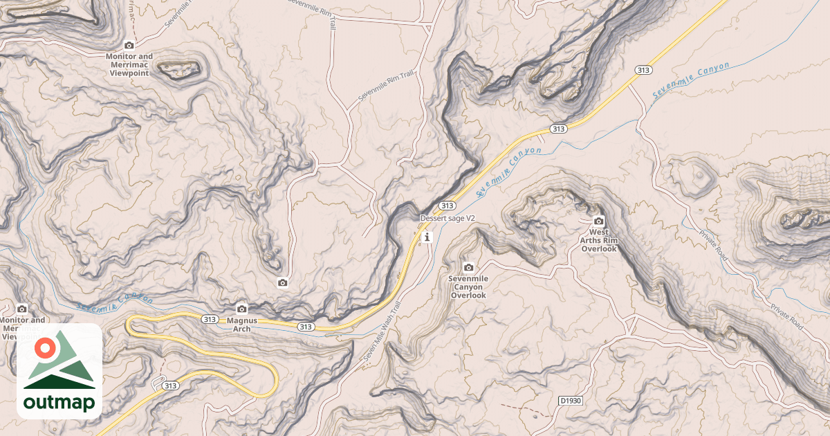 Map of Dessert sage