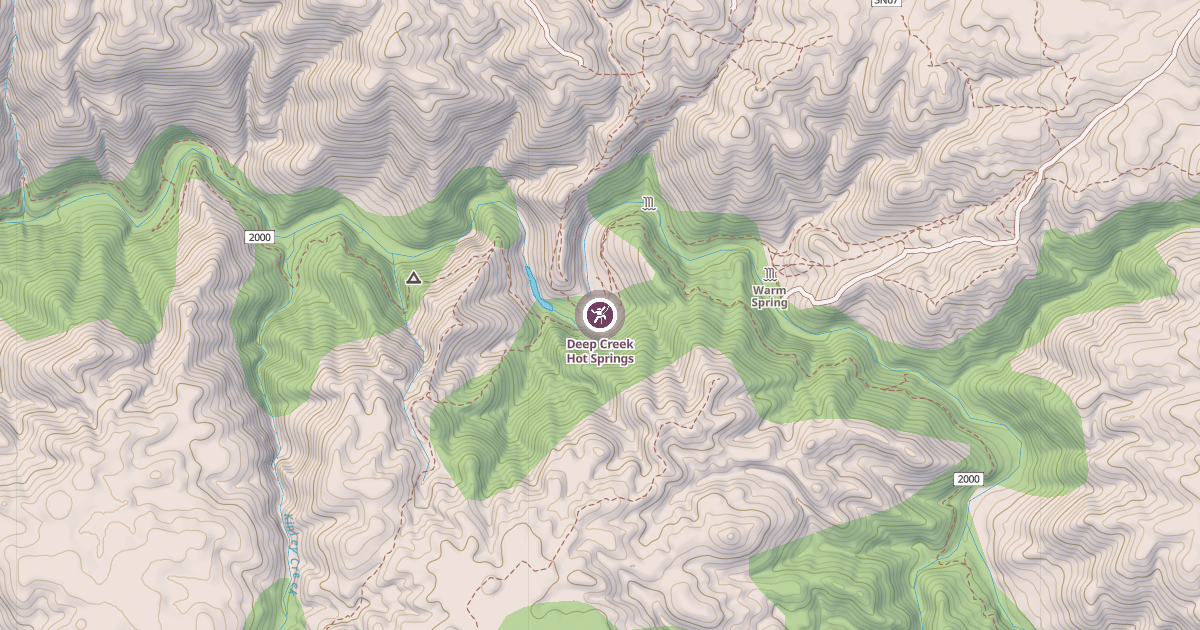 Map preview of Deep Creek Hot Springs