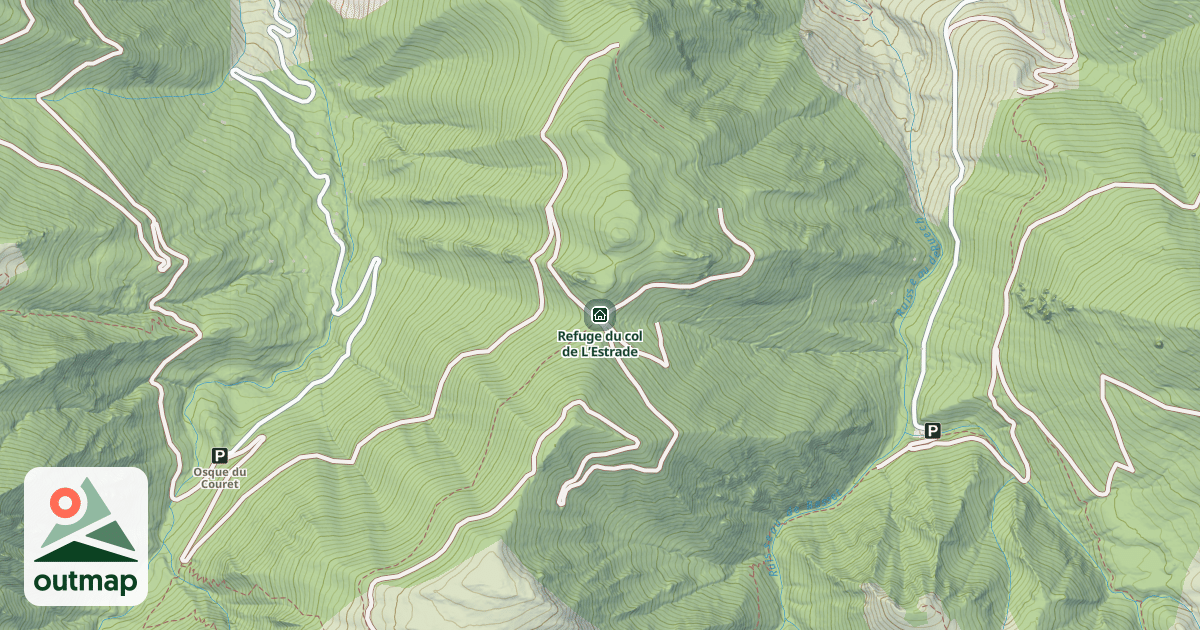 Map of Refuge du col de L’Estrade