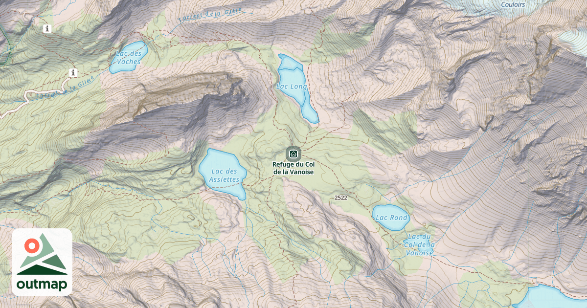 Map of Refuge du Col de la Vanoise